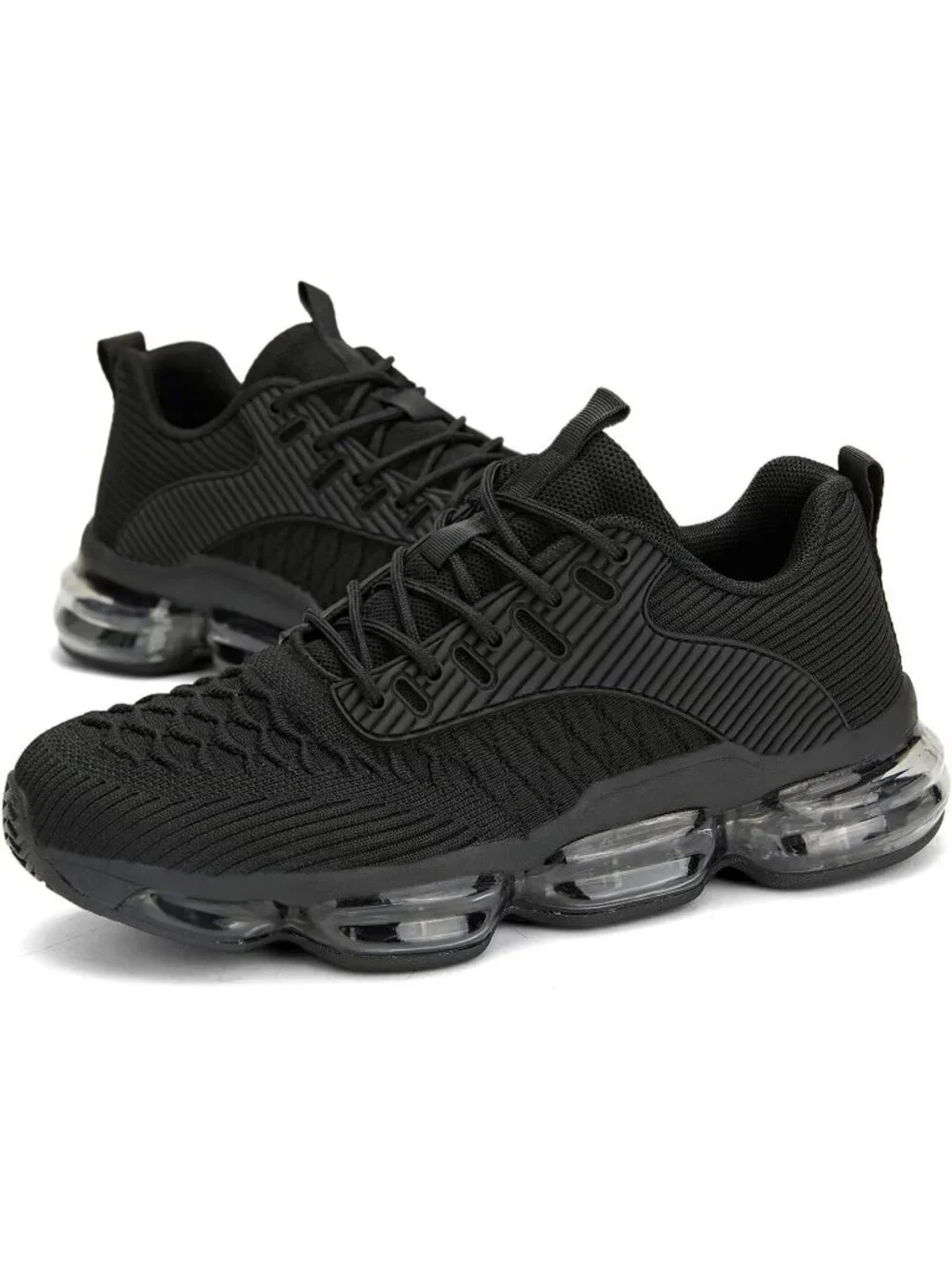 Women's Black Air Cushion Basketball Breathable Cross Trainers Sneaker Shoes